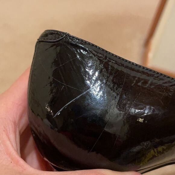 JIMMY CHOO Peep Toe Patent Leather Pumps - Picture 6 of 13